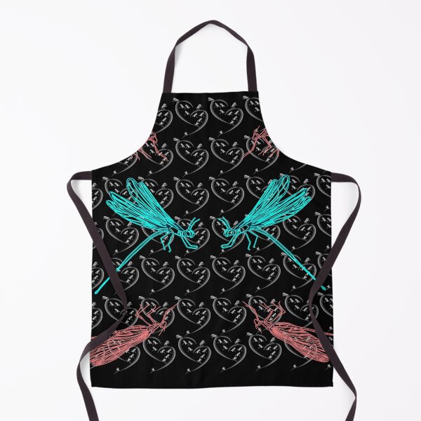 Item preview, Broken heart and dragonflies pattern in gothic style. designed and sold by Bodino.