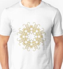 Gold pattern Mandala. Unisex T-Shirt