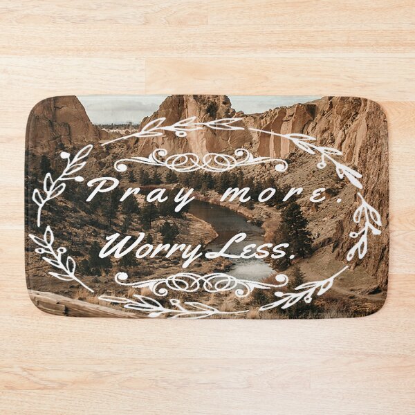 Item preview, Pray More. Worry Less Mountain Landscape designed and sold by JLPhotographer.