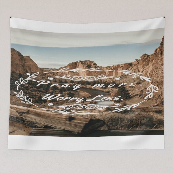 Item preview, Pray More. Worry Less Mountain Landscape designed and sold by JLPhotographer.