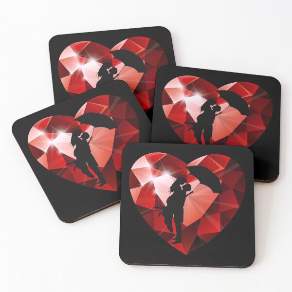 Item preview, A Priceless Love (Ruby Red on Black) designed and sold by PawsitiveMum.