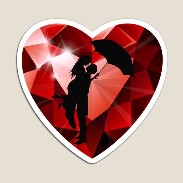 Item preview, A Priceless Love (Ruby Red on Black) designed and sold by PawsitiveMum.