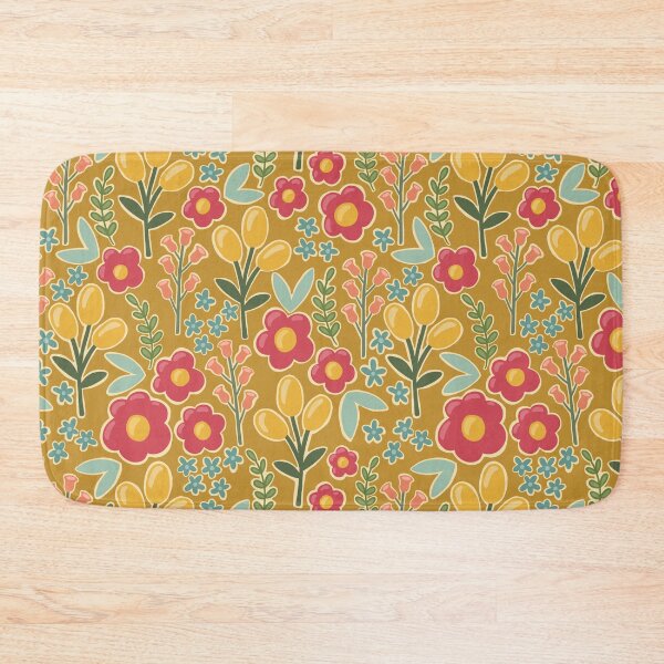 Item preview, Britt - pink and mustard designed and sold by Trine Tollefsen.