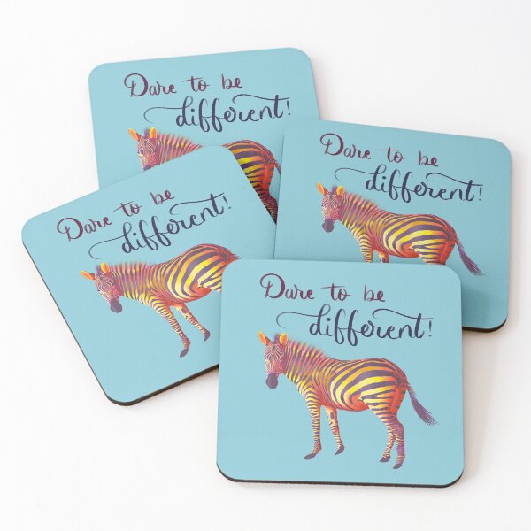 Item preview, Dare to be Different - Yellow and purple on Turquoise designed and sold by creativebakergb.