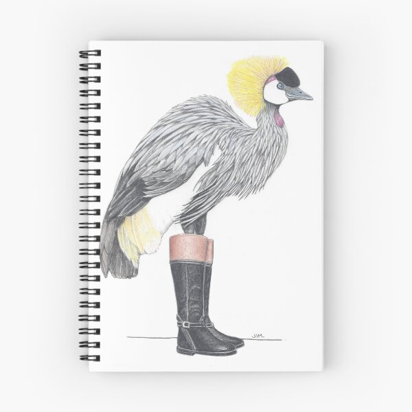 Item preview, African Crowned Crane in Riding Boots designed and sold by JimsBirds.