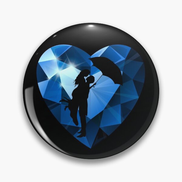 Item preview, A Priceless Love (Sapphire Blue on Black) designed and sold by PawsitiveMum.