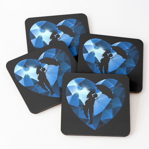 Item preview, A Priceless Love (Sapphire Blue on Black) designed and sold by PawsitiveMum.