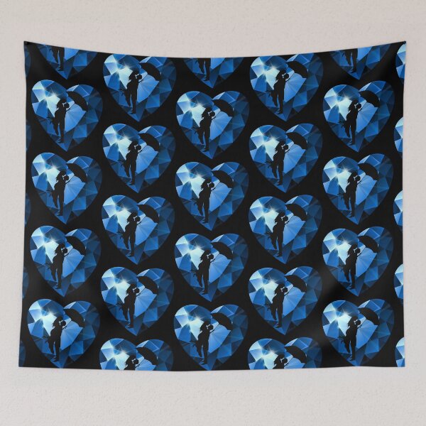 Item preview, A Priceless Love (Sapphire Blue on Black) designed and sold by PawsitiveMum.