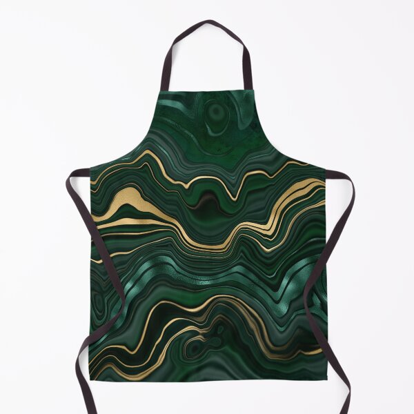 Item preview, Emerald Green and Gold  Malachite Pattern designed and sold by RougeAtelier.