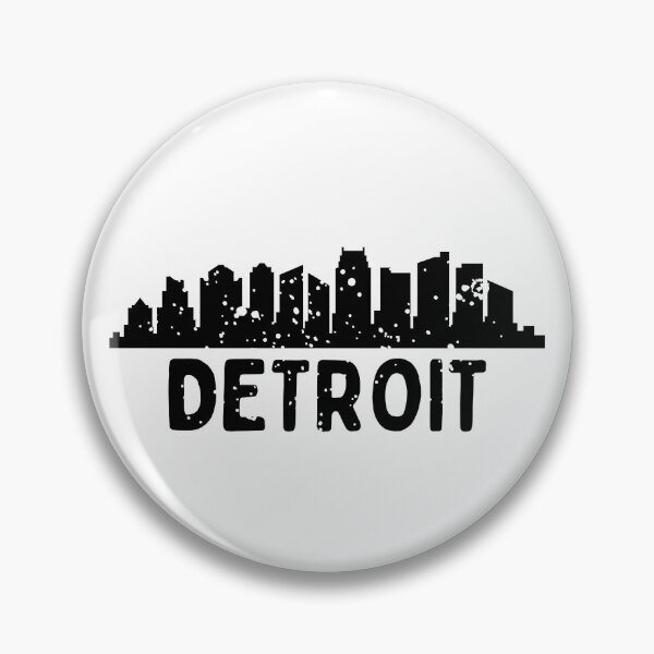 Item preview, detroit city skyscraper skylines designed and sold by AndrewTcreator.