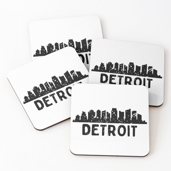Item preview, detroit city skyscraper skylines designed and sold by AndrewTcreator.