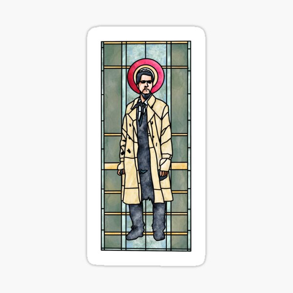 Item preview, Castiel Stained Glass Window designed and sold by spottedhound.
