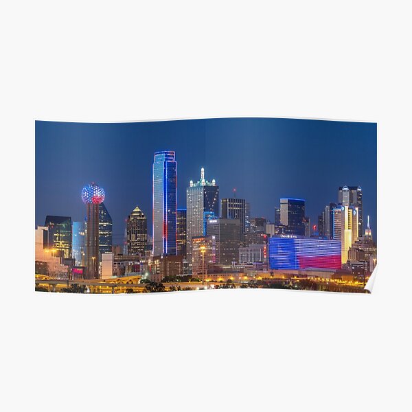 Dallas Texas Skyline Poster