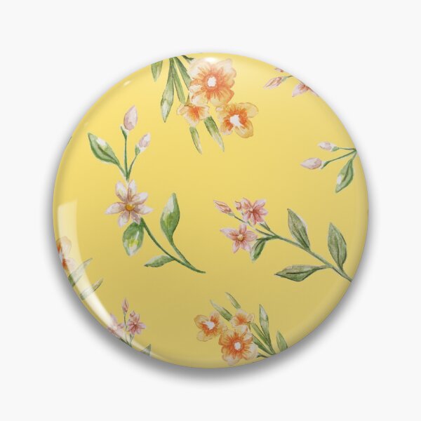 Item preview, Watercolor flowers yellow designed and sold by OurSimpleLife24.