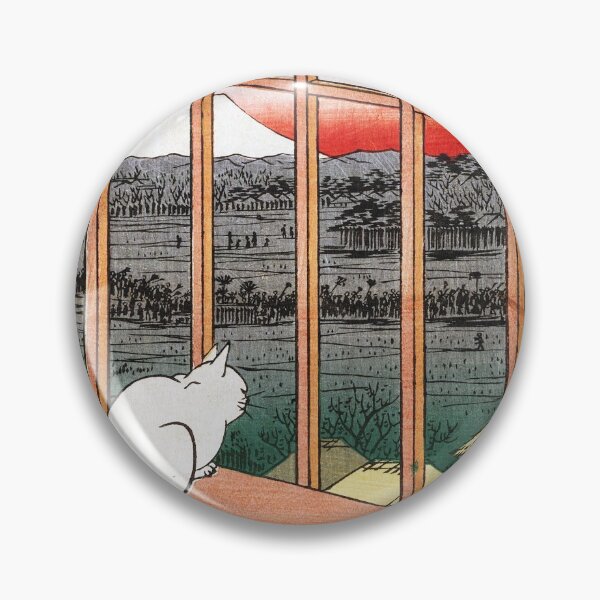 Item preview, Utagawa Hiroshige Japanese Woodblock Cat Print designed and sold by Epitome Girl.
