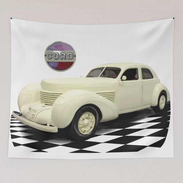 Item preview, Painting of a 1936 Cord designed and sold by MamaODea.
