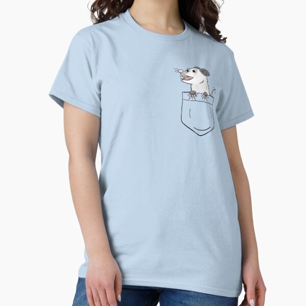 Baby Possum Sitting in Shirt Pocket Classic T-Shirt