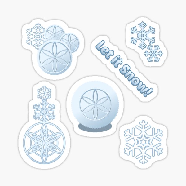 Let it Snow! Winter Art Sticker