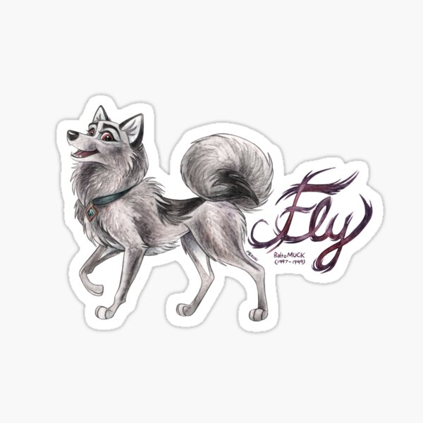 Fly (with text) Sticker