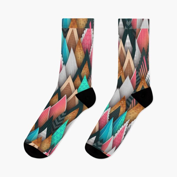 Item preview, geometric triangles with colorful seamless pattern designed and sold by Motivationftp.