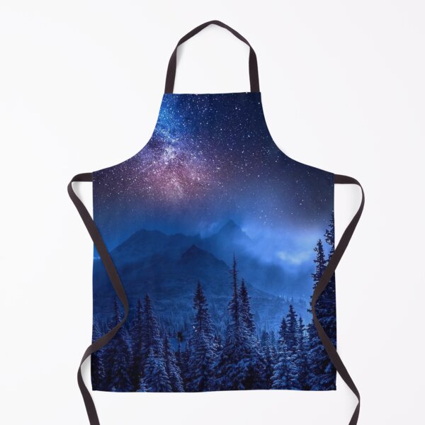 Item preview, View into space from a cold snowy forest at night designed and sold by Custom Shop.