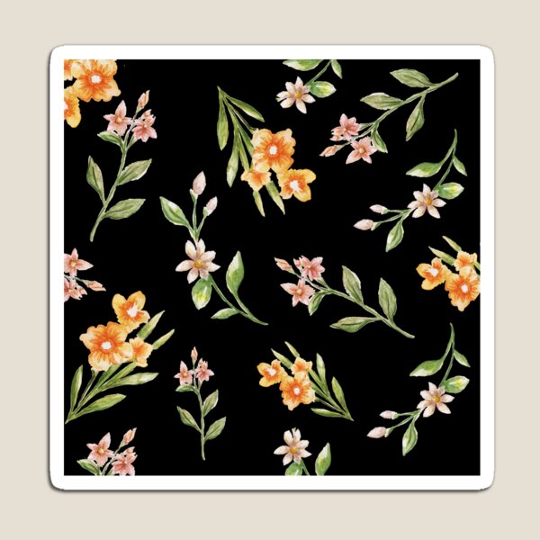Artikelvorschau, Aquarellblumen schwarz entworfen und verkauft von OurSimpleLife24.