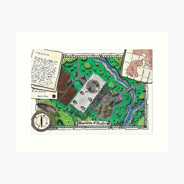 The Monolith of Heatheim Art Print