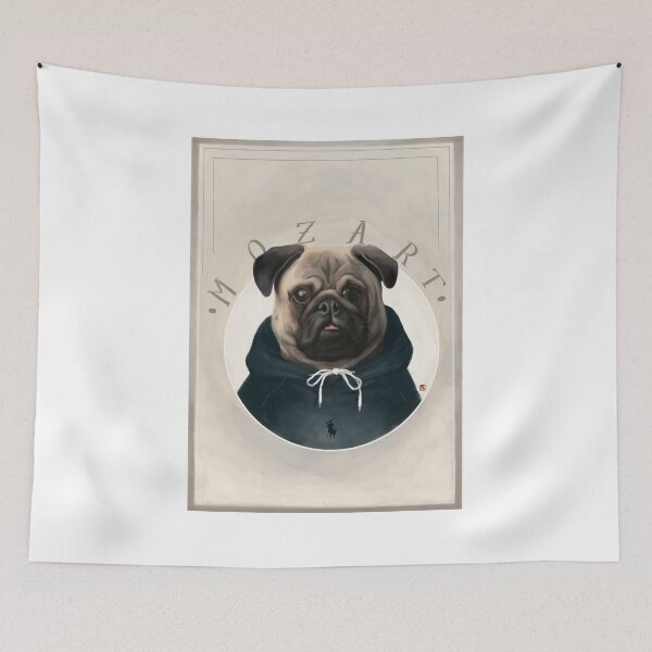 Item preview, Pug Dog-Mozart  designed and sold by Margarita Kaupas.