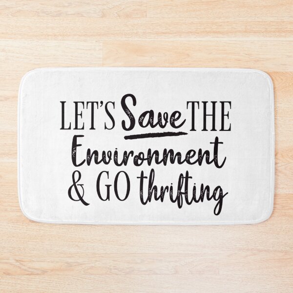 Item preview, Save the Environment and thrift  designed and sold by Dollfacedesign.