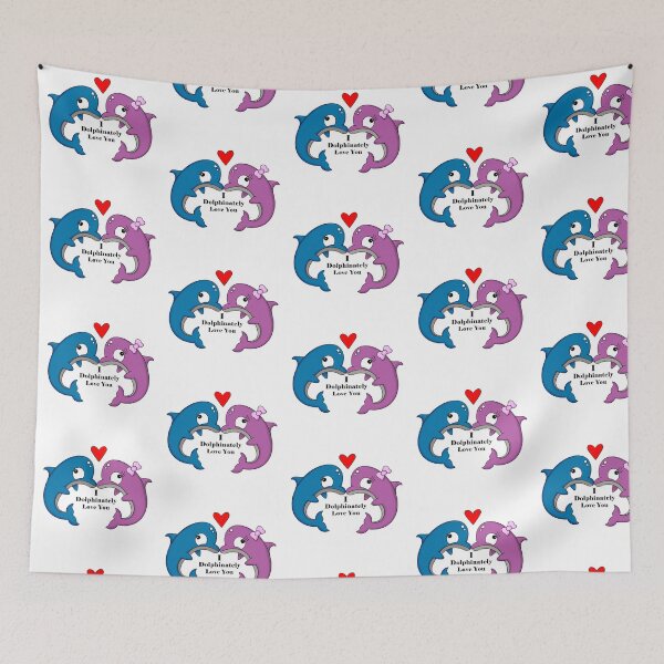Item preview, Te amo con delfines designed and sold by MammaPanda.