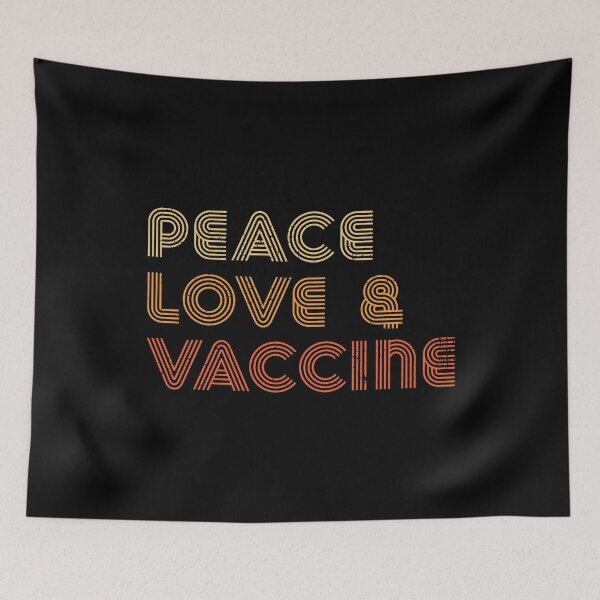 Item preview, Peace Love And Vaccines I'm Vaccinated 2021 designed and sold by RandomStuffShop.