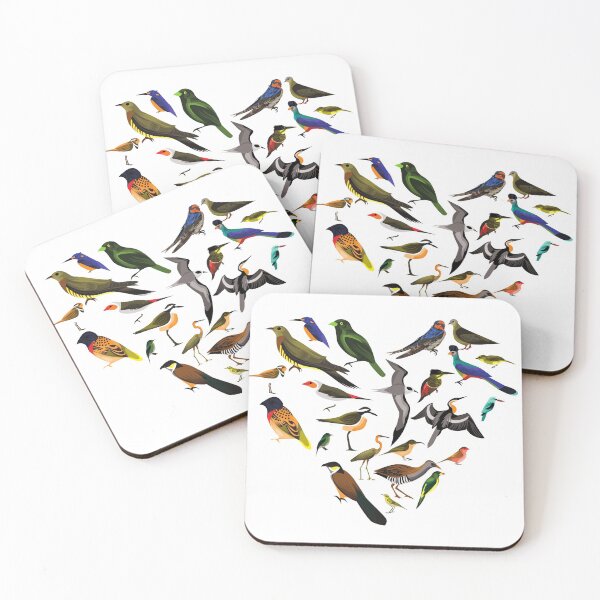 Item preview, bird love heart design designed and sold by TheWaterBirds.