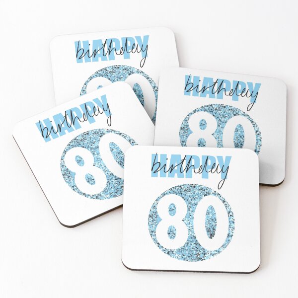 Item preview, Happy 80th Birthday - Blue designed and sold by State of Georgia.