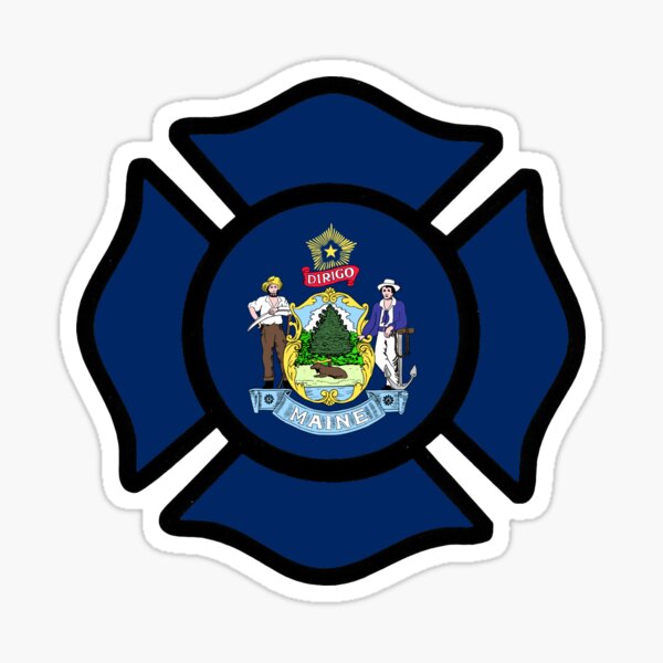 Artikel-Vorschau von Maine Feuerwehrmann Malteserkreuz, designt und verkauft von Bbenn28.