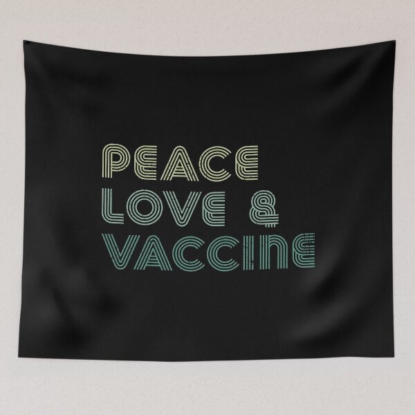 Item preview, Peace Love And Vaccines I'm Vaccinated 2021 designed and sold by RandomStuffShop.
