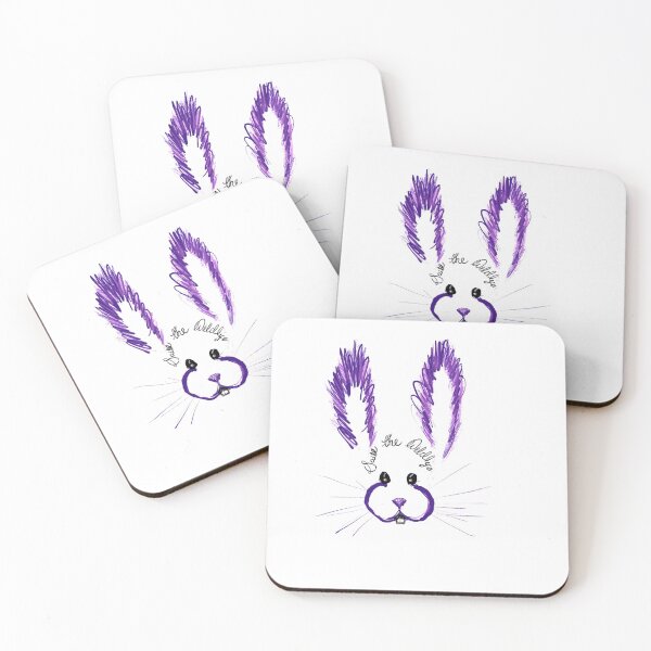 Item preview, Save the wildlife, purple rabbit designed and sold by qlobba.