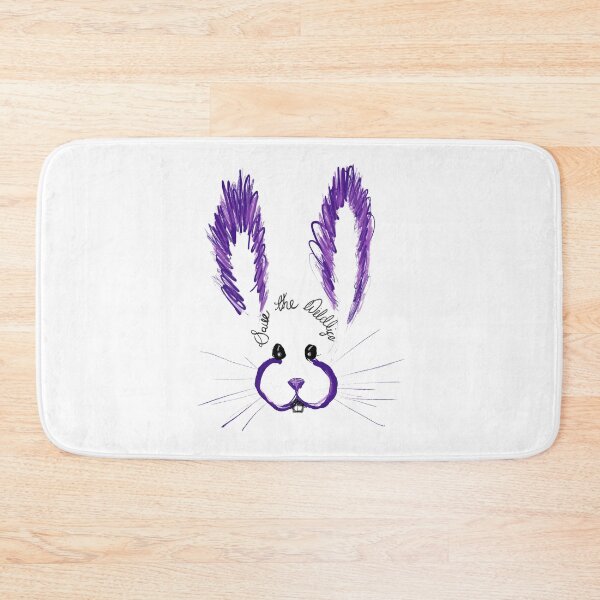 Item preview, Save the wildlife, purple rabbit designed and sold by qlobba.