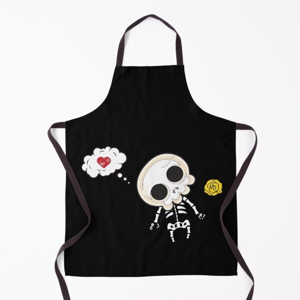 Item preview, Emo Skeleton Thought With cute heart & Yellow flower for Goths Valentines day designed and sold by WhiteTears.