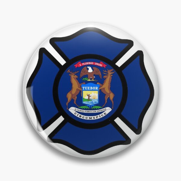 Artikelvorschau, Michigan Feuerwehrmann Malteserkreuz entworfen und verkauft von Bbenn28.