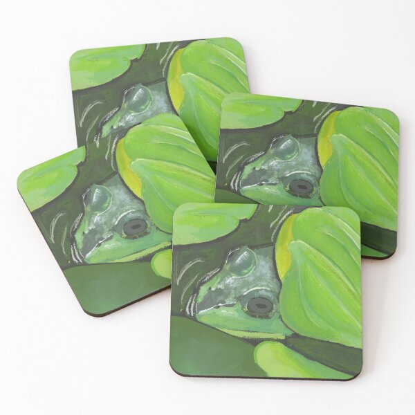 Item preview, froggie with water cabbage designed and sold by lineyweave.
