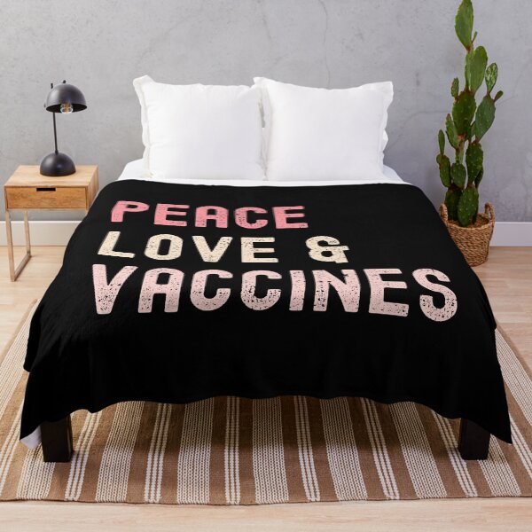 Item preview, Peace Love And Vaccines I'm Vaccinated 2021 designed and sold by RandomStuffShop.