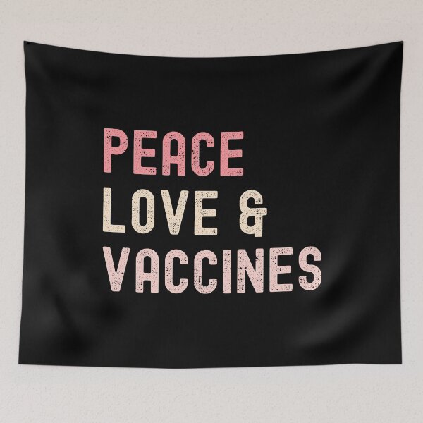 Item preview, Peace Love And Vaccines I'm Vaccinated 2021 designed and sold by RandomStuffShop.
