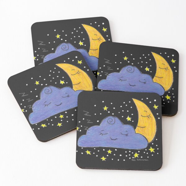Item preview, Sleepy Time Sky Cloud and Moon with Stars designed and sold by AliCatOriginals.