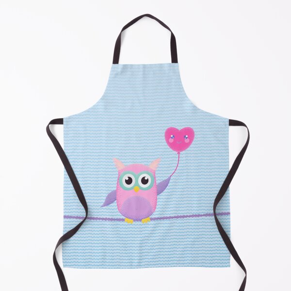 Item preview, Valentin owl with heart balloon designed and sold by MarlowLoom.