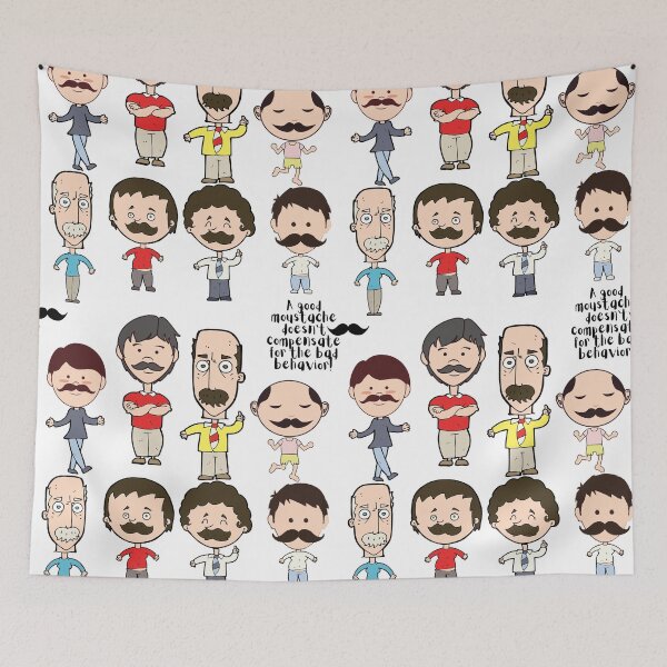 Item preview, A good Mustache does not compensate for the bad behavior! designed and sold by being trendy.