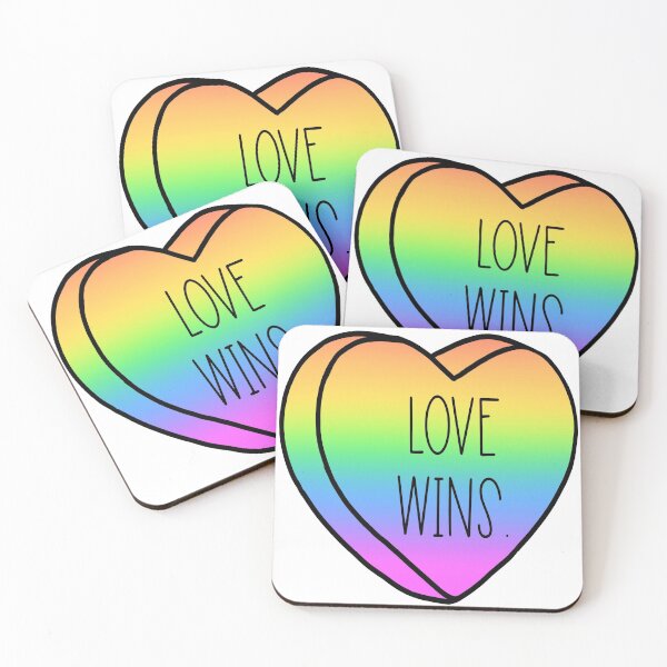 Item preview, Love Wins Conversation Heart  designed and sold by AWardStickers.