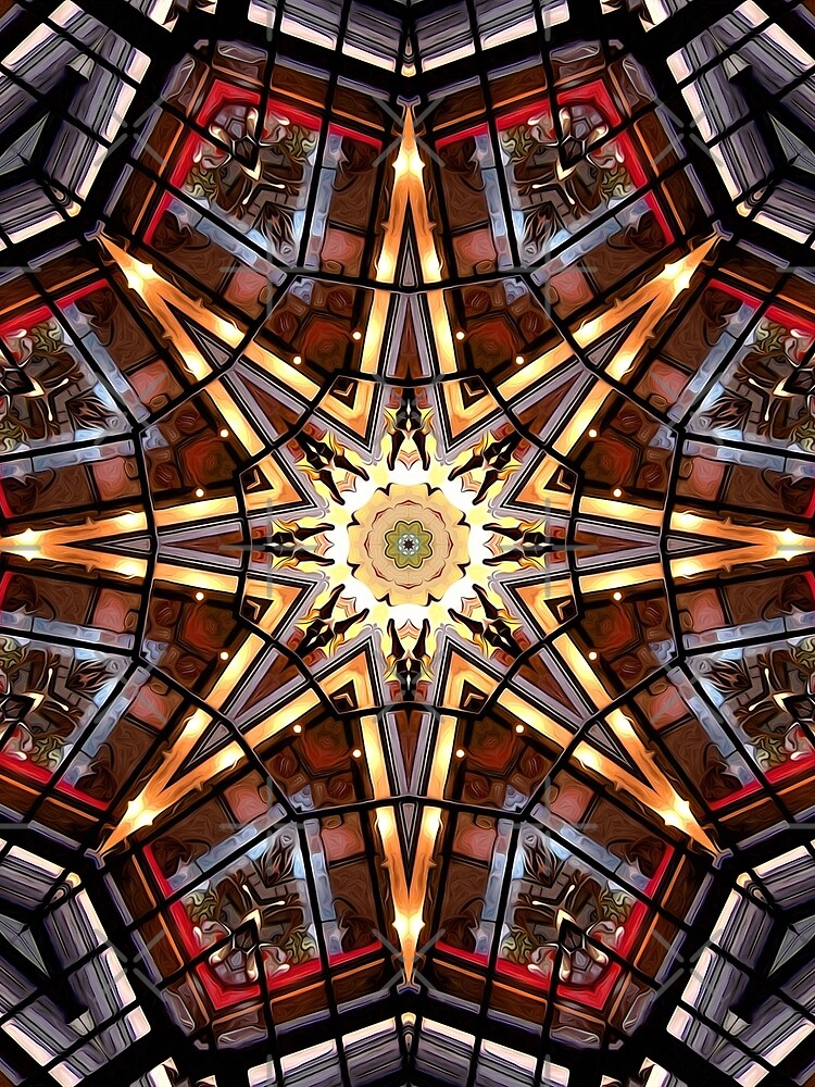 Stained Glass Abstract by perkinsdesigns