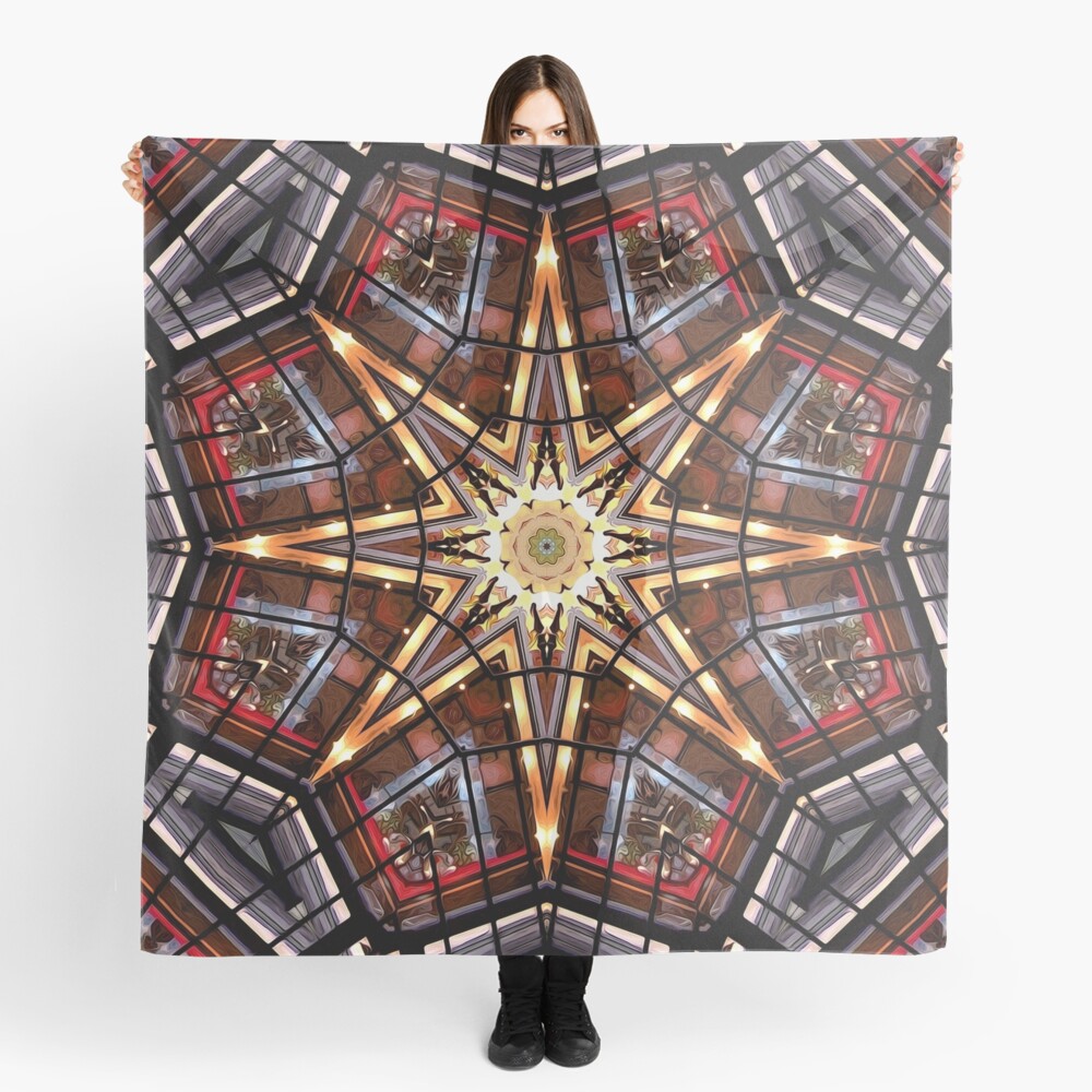 Stained Glass Abstract Scarf