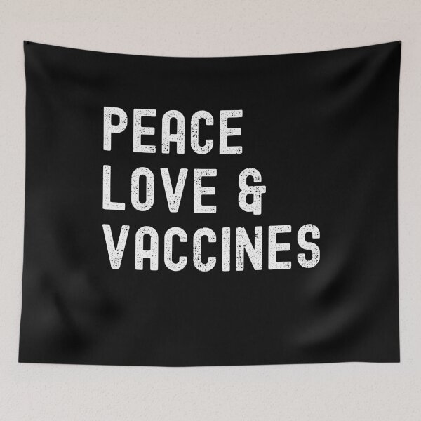 Item preview, Peace Love And Vaccines I'm Vaccinated 2021 designed and sold by RandomStuffShop.