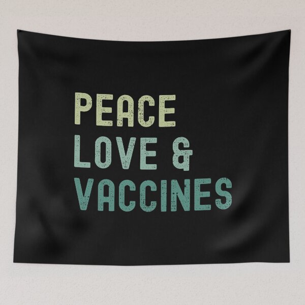 Item preview, Peace Love And Vaccines I'm Vaccinated 2021 designed and sold by RandomStuffShop.